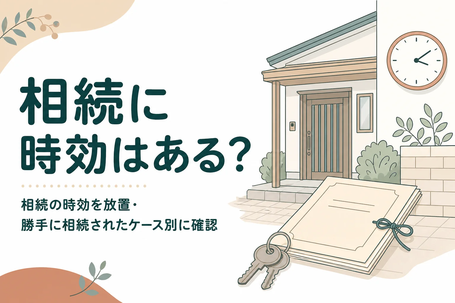 相続の時効を何年も放置したケースや勝手に相続されたケース別に確認する記事のアイキャッチ