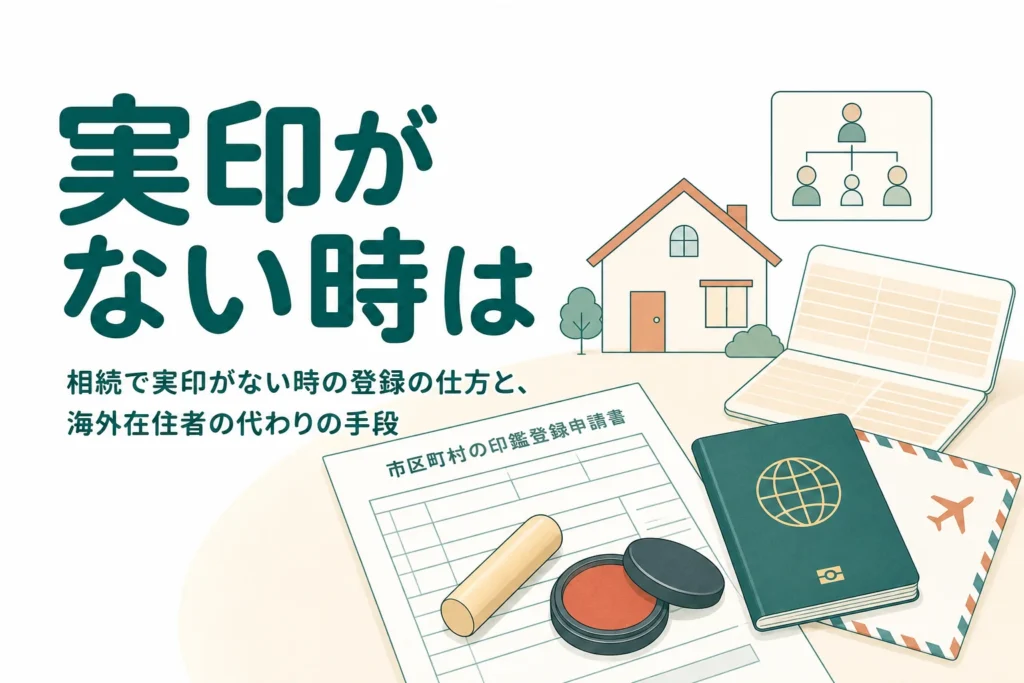 相続人が実印を持っていない時の対処をケース別に解説する記事のアイキャッチ