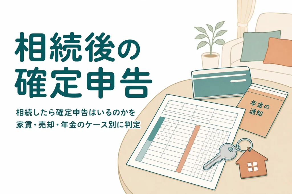 相続したら確定申告が必要かをケース別に判定する記事のアイキャッチ