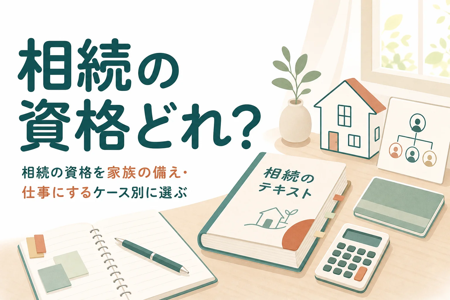 相続の資格を目的のケース別に選ぶ記事のアイキャッチ