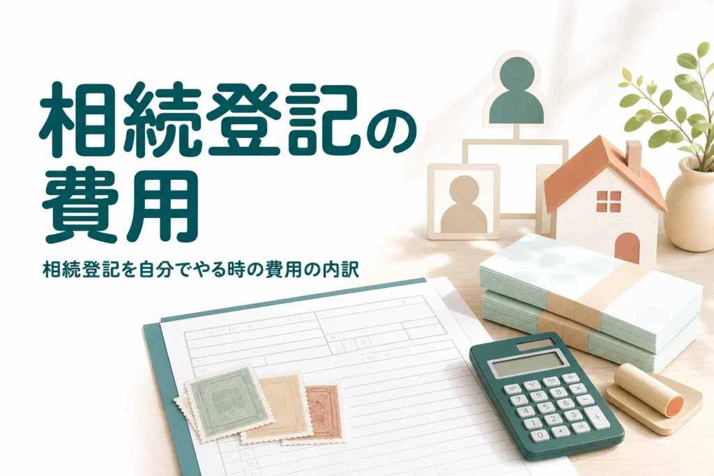 相続登記を自分でやる時にかかる費用の内訳を解説する記事のアイキャッチ