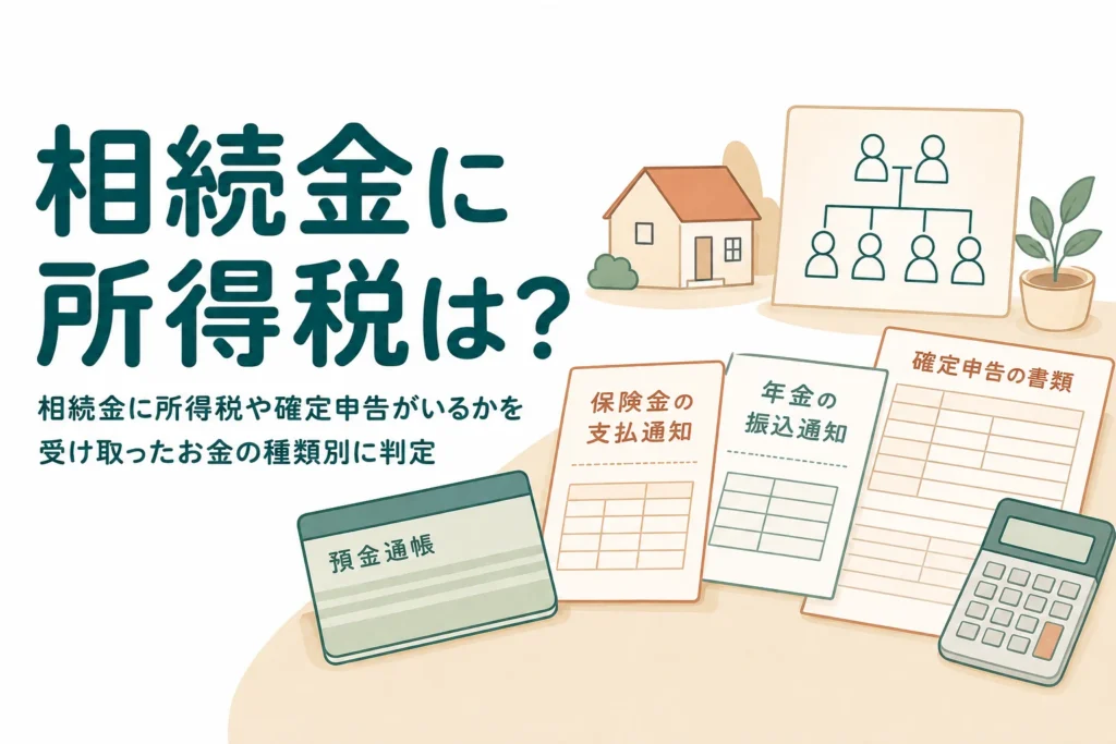 相続金に所得税や確定申告がいるかを種類別に判定する記事のアイキャッチ