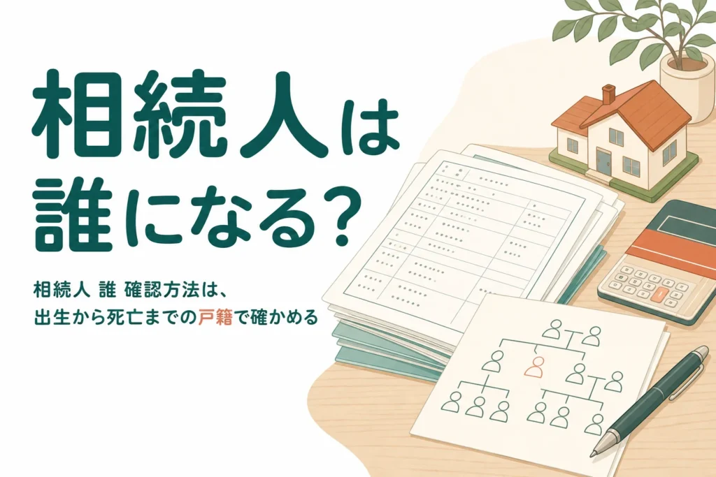 相続人が誰になるかを自分で確かめる方法と家系図の書き方を解説する記事のアイキャッチ