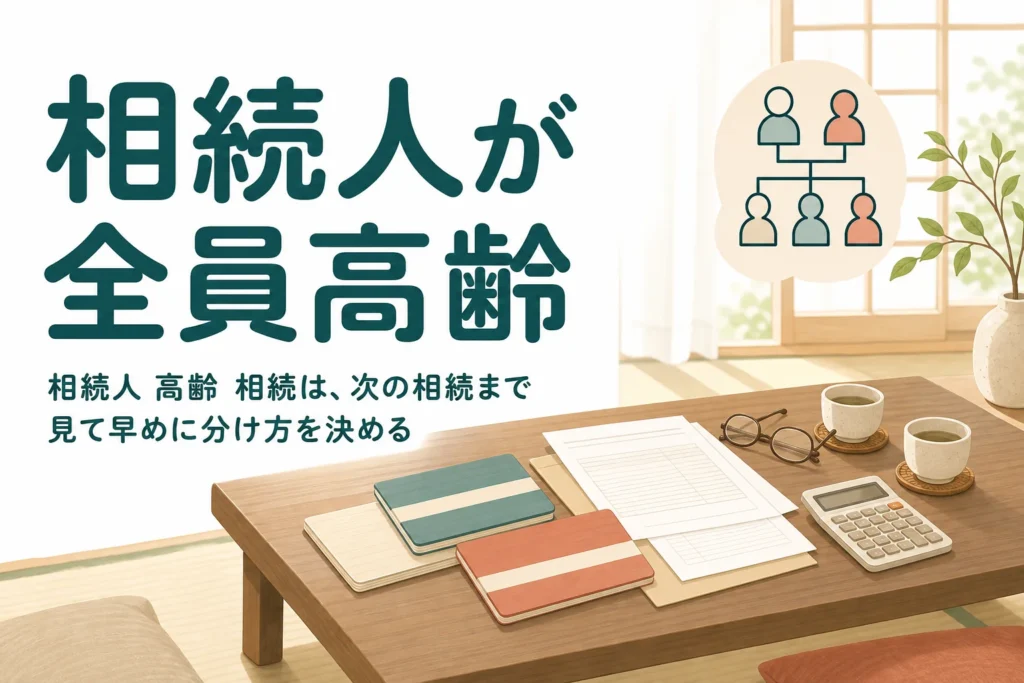 相続人が全員高齢の場合に気をつけたい相続の進め方を解説する記事のアイキャッチ