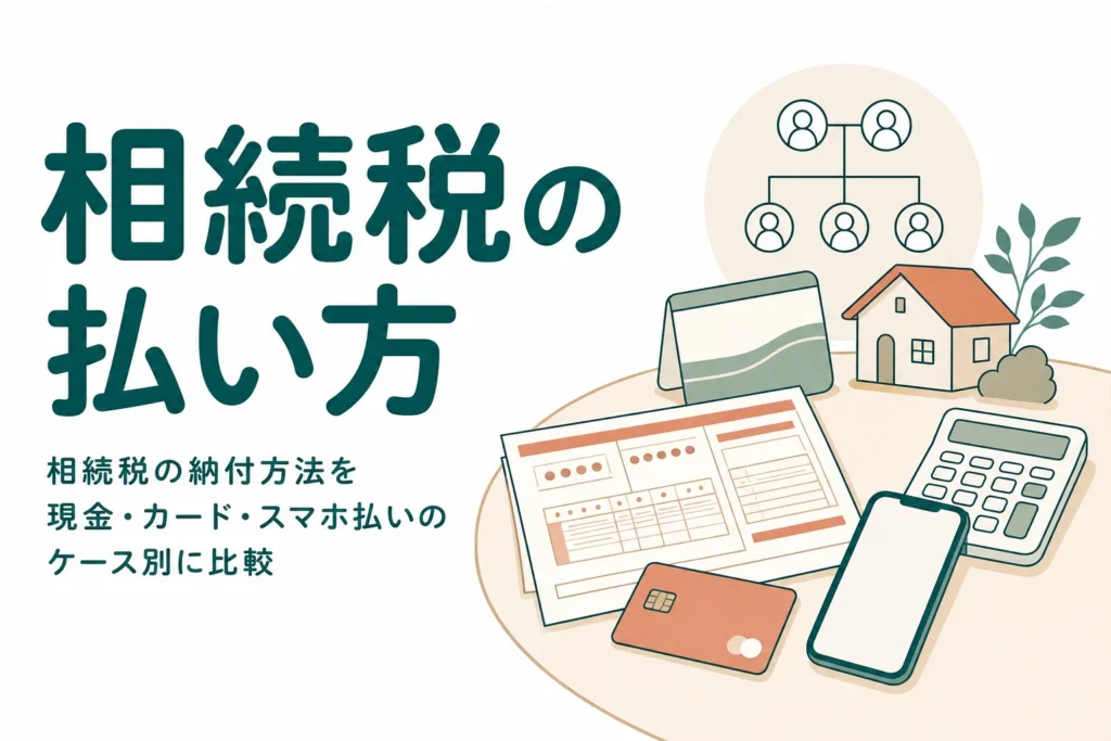 相続税の納付方法を金額や状況のケース別に選ぶ記事のアイキャッチ