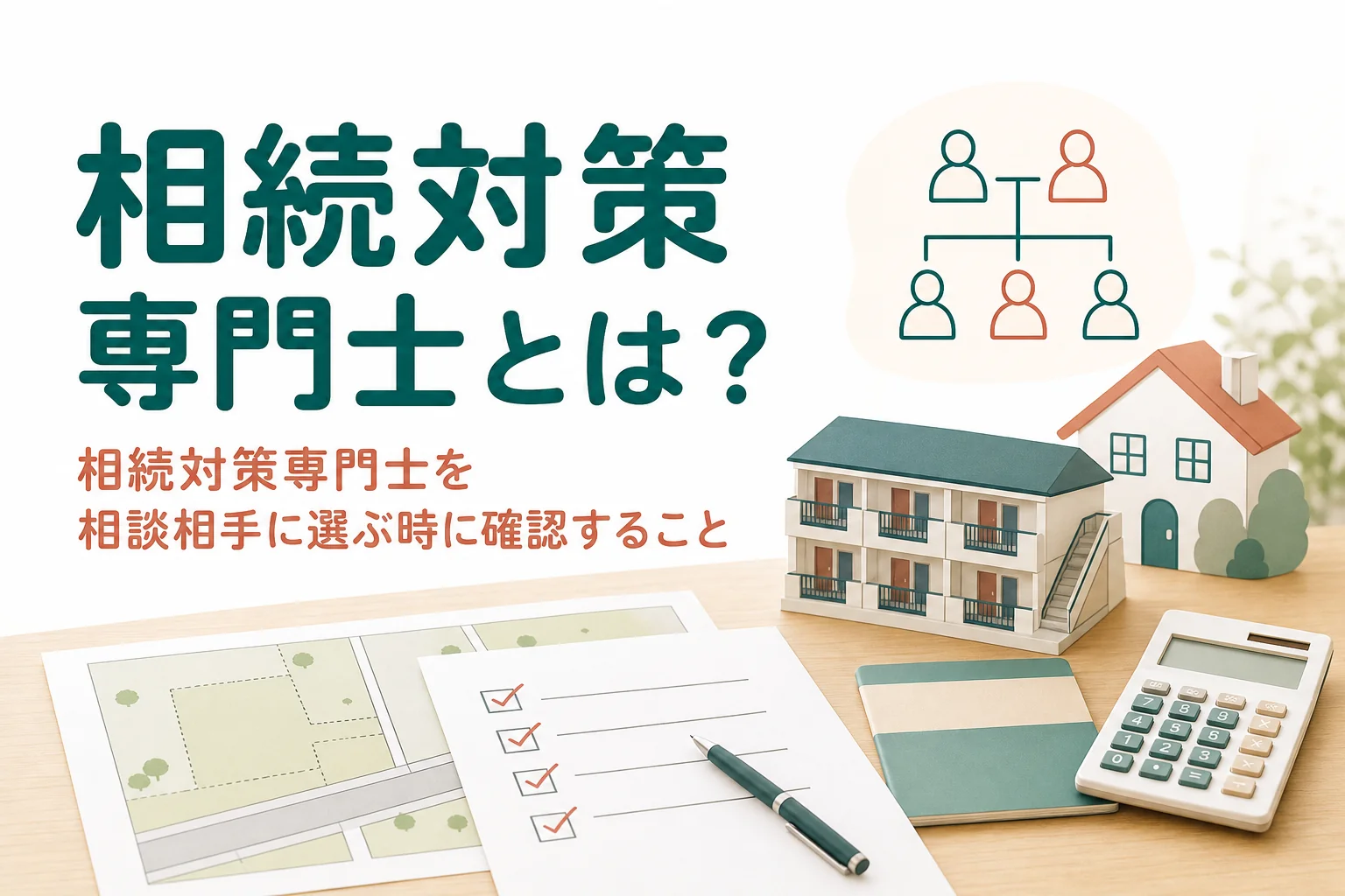 相続対策専門士とはどんな資格かと、相談相手として選ぶ時の確認点を解説する記事のアイキャッチ