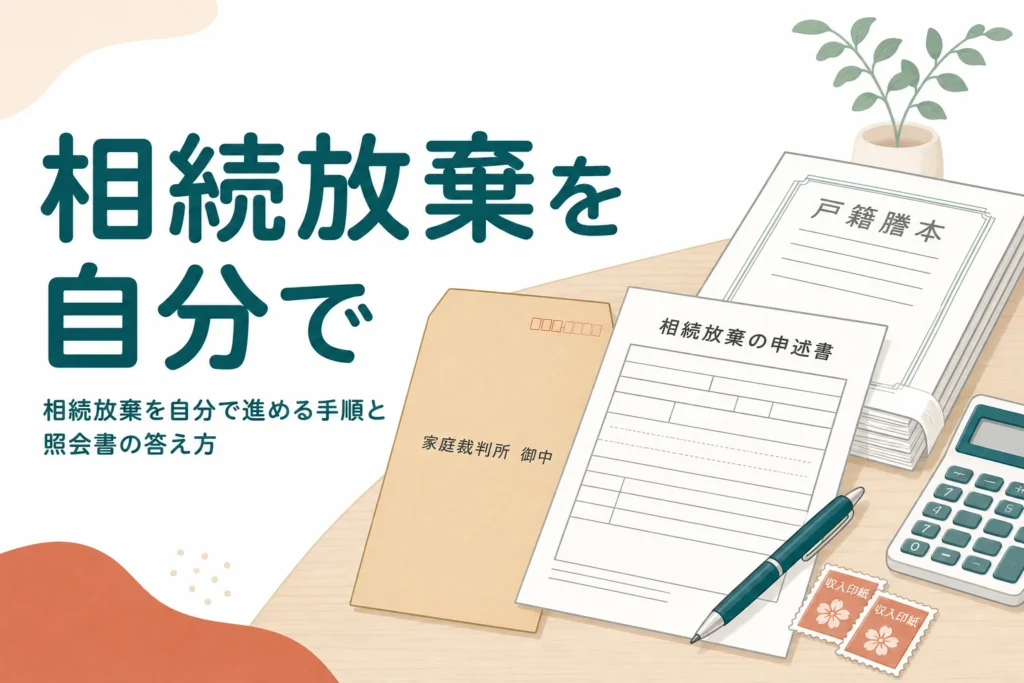 相続放棄を自分で申し立てる手順と照会書への答え方を解説する記事のアイキャッチ