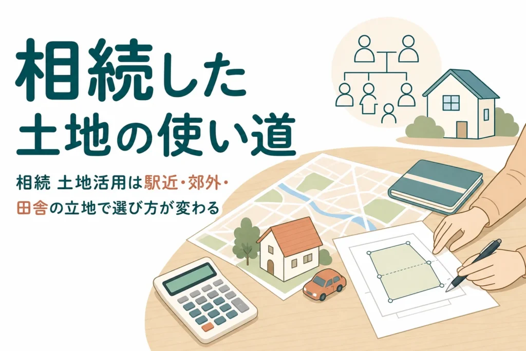 相続した土地の活用を駅近・郊外・田舎のケース別に判断する記事のアイキャッチ