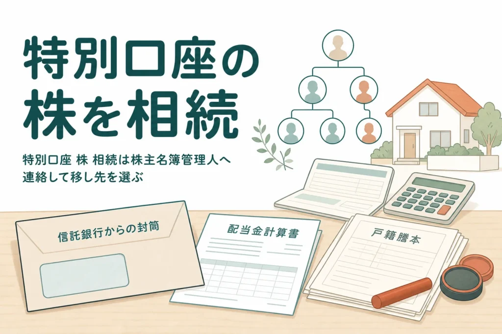 信託銀行の特別口座にある株を相続する時の手続きと必要書類を解説する記事のアイキャッチ