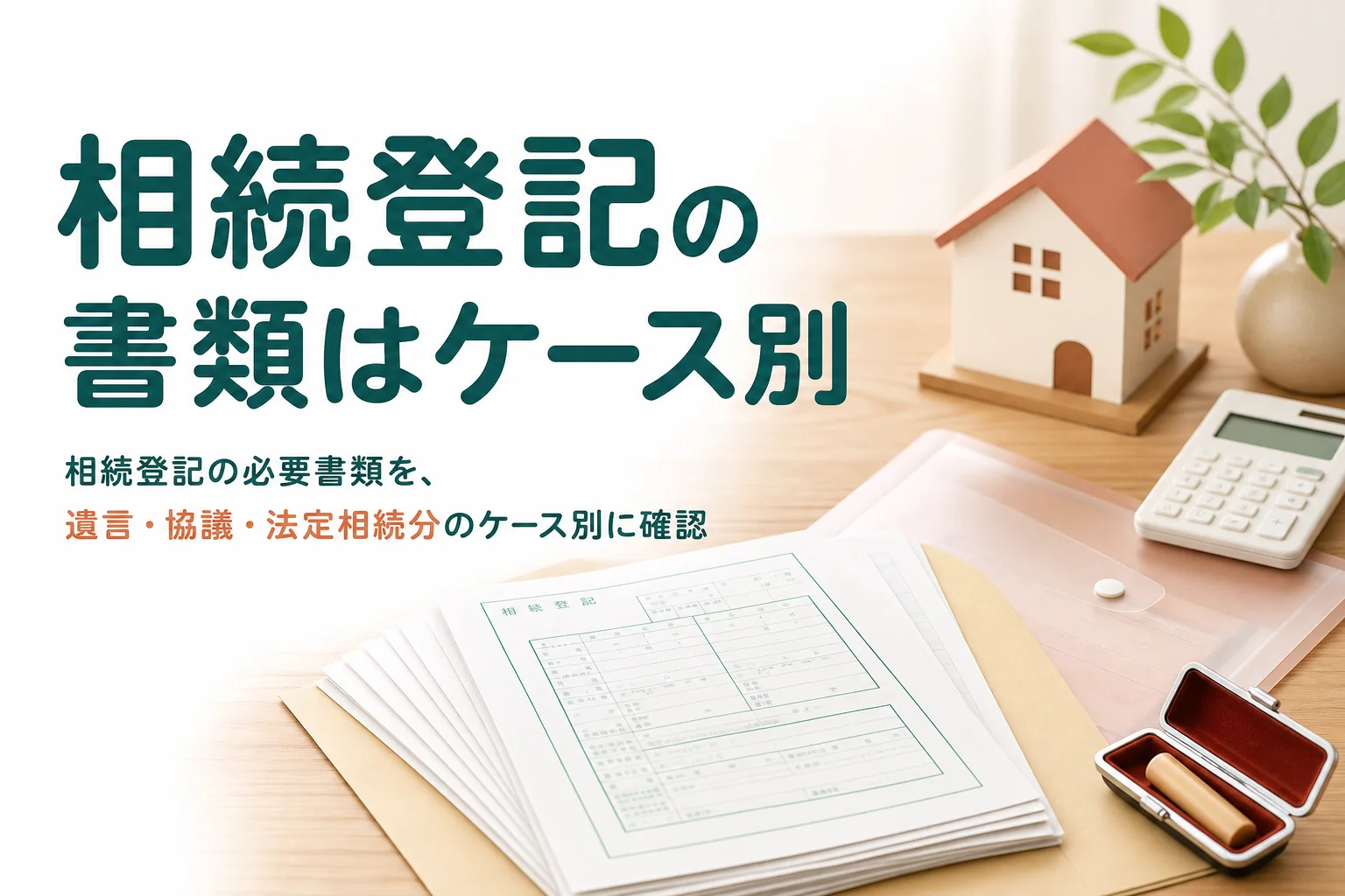 相続登記の必要書類を相続のしかた別に確認する記事のアイキャッチ