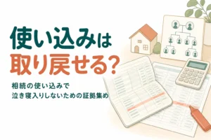 相続財産の使い込みで泣き寝入りしないために、証拠を集めて返還を求める方法を解説する記事のアイキャッチ