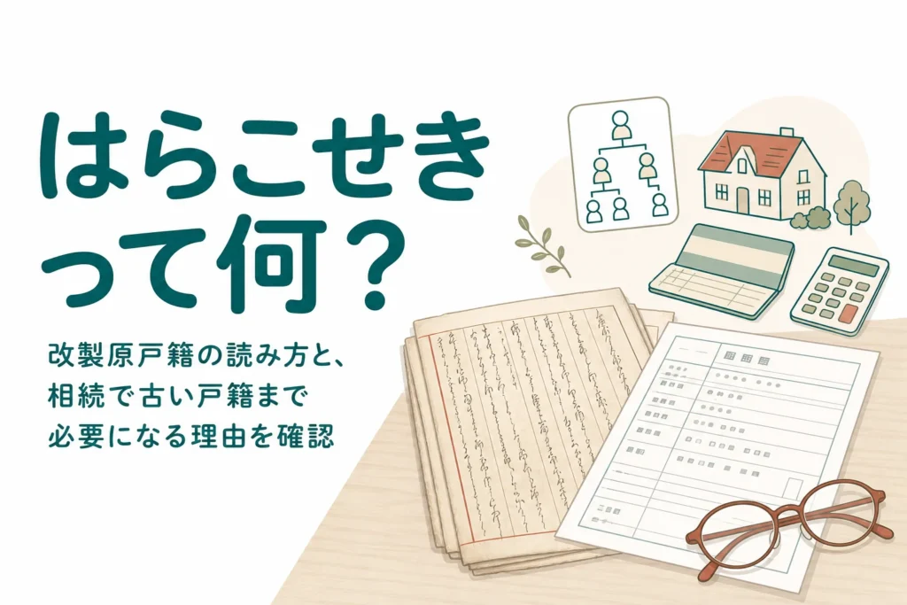 改製原戸籍の読み方と相続で必要になる理由を解説する記事のアイキャッチ