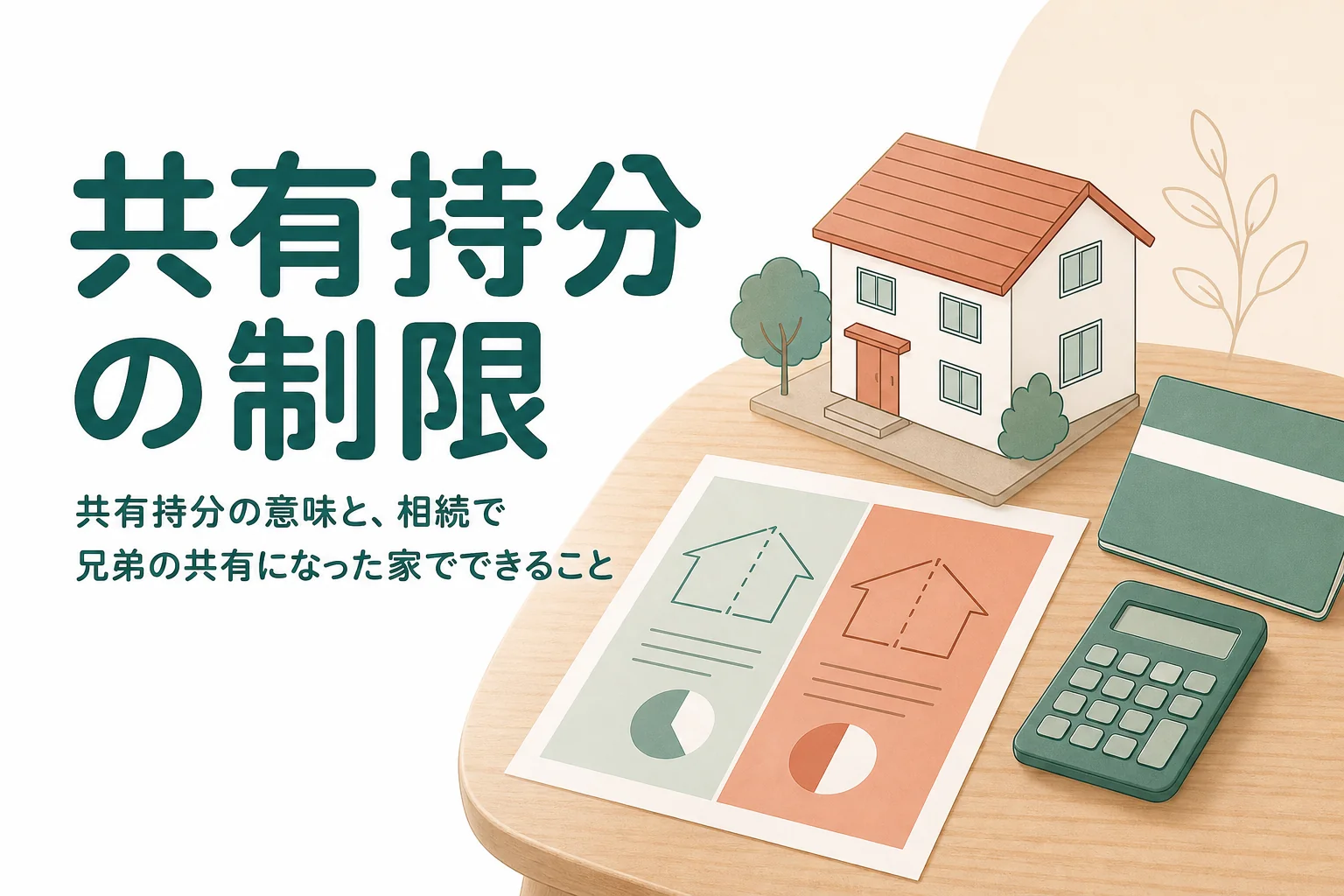 共有持分の意味と相続で兄弟の共有になった時にできることを説明する記事のアイキャッチ