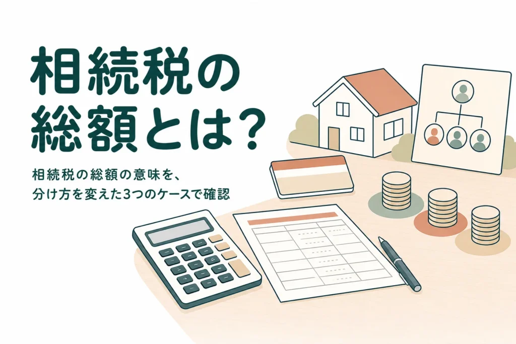 相続税の総額の意味と、法定相続分で計算する理由を解説する記事のアイキャッチ
