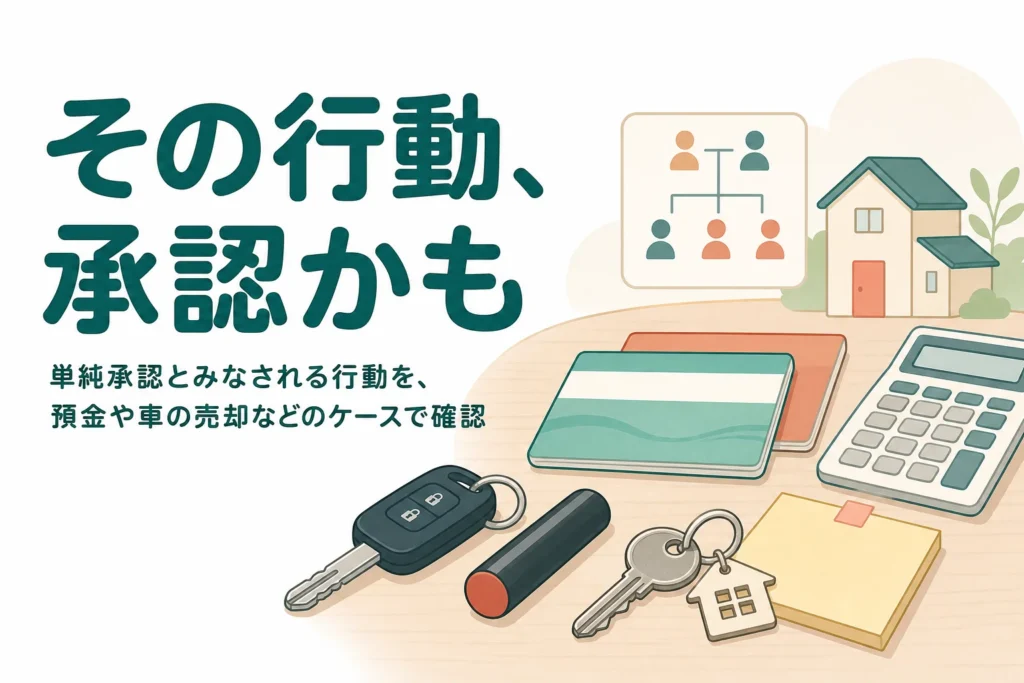 単純承認とみなされる行動をケースで解説する記事のアイキャッチ