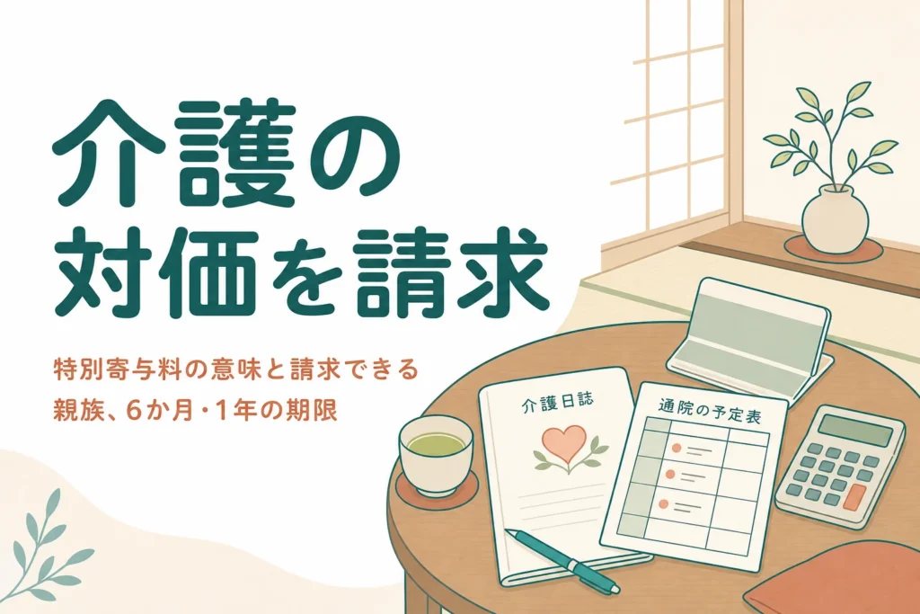 特別寄与料の意味と請求期限をケースで確認する記事のアイキャッチ