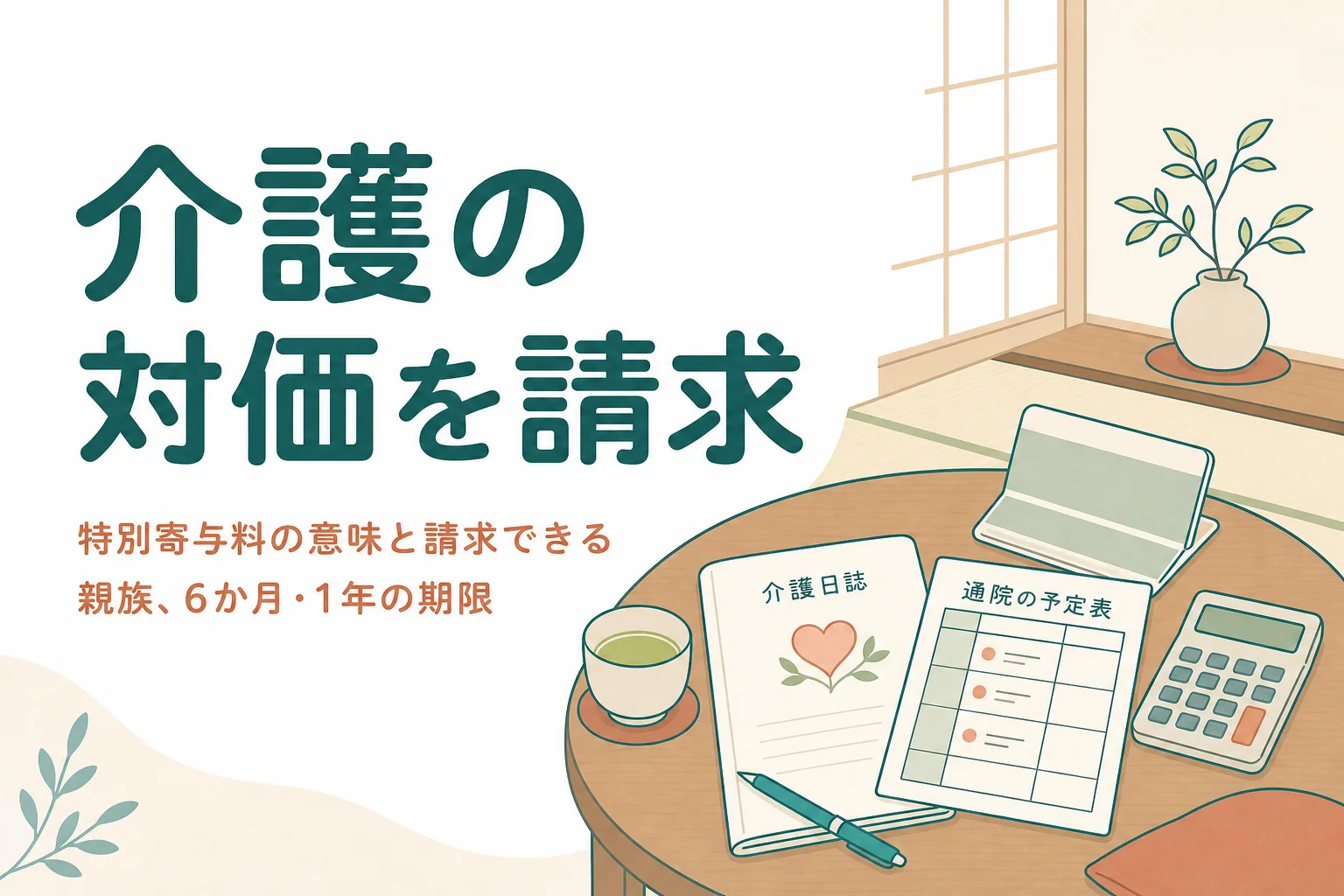 特別寄与料の意味と請求期限をケースで確認する記事のアイキャッチ