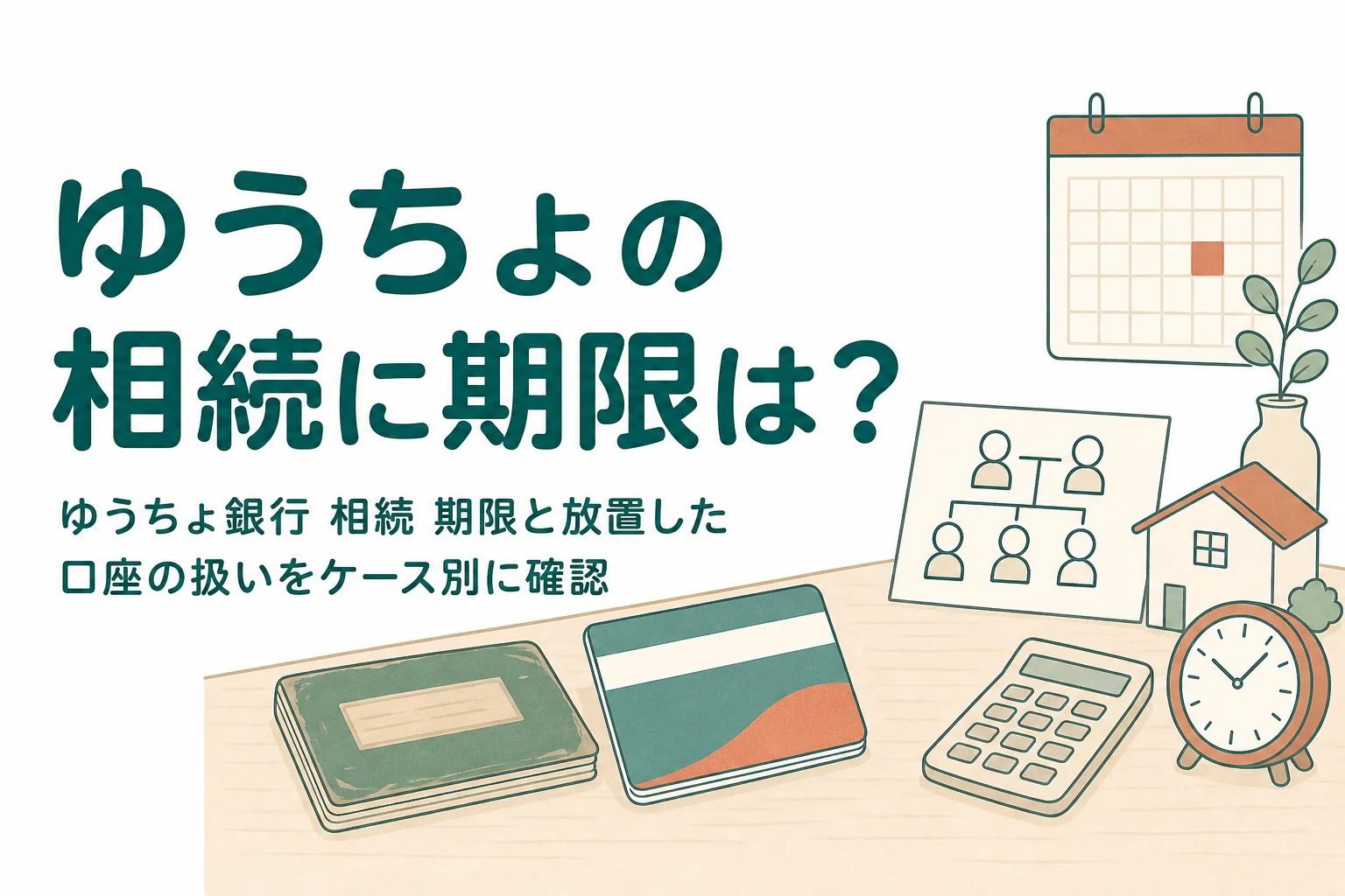 ゆうちょ銀行の相続に期限があるかを放置期間のケース別に確認する記事のアイキャッチ