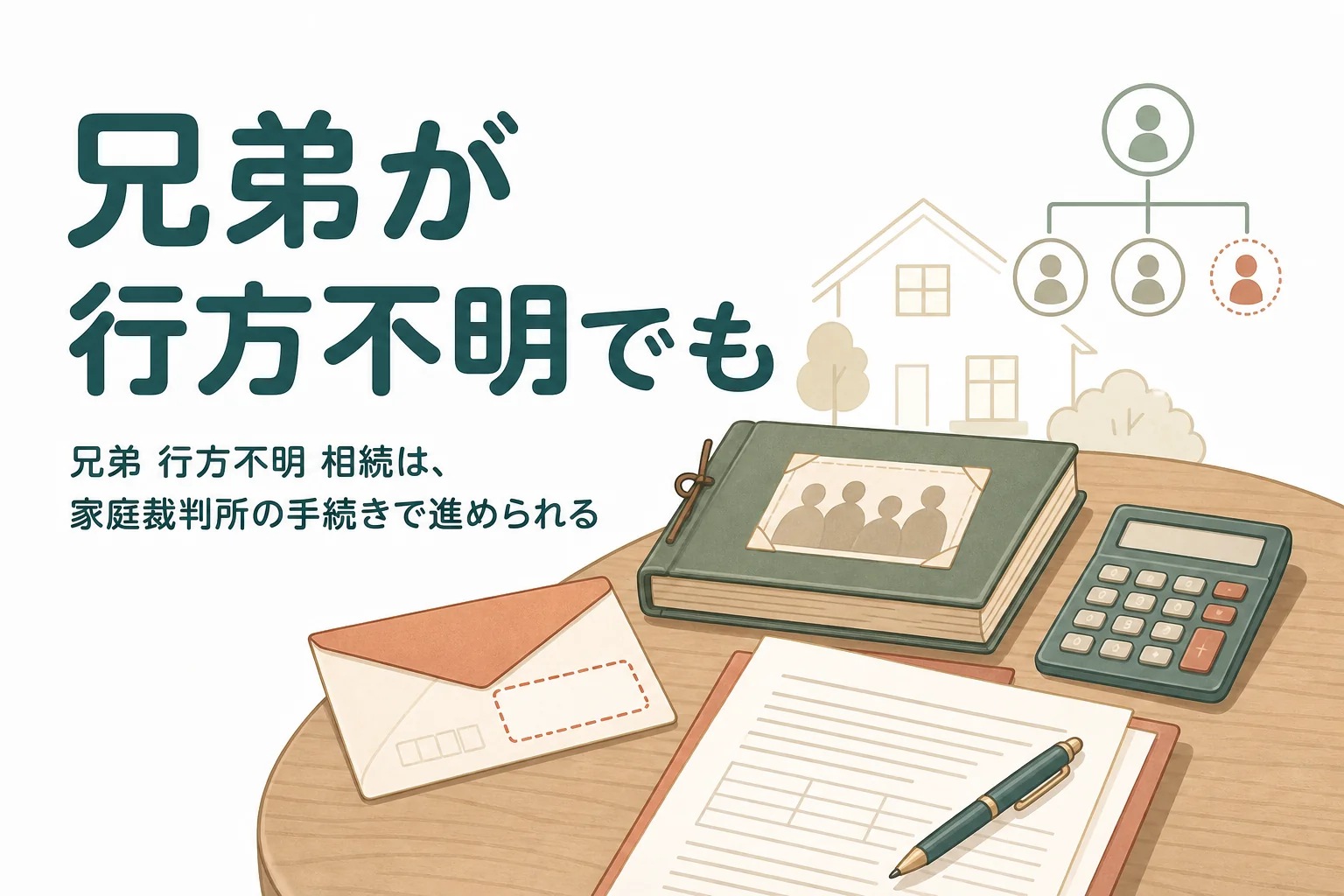 兄弟が行方不明のまま親の相続が始まった時の進め方を解説する記事のアイキャッチ