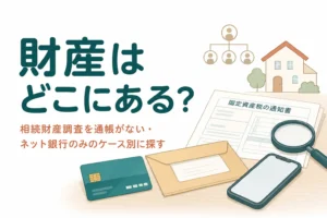 相続財産調査を手がかり別に進める方法を解説する記事のアイキャッチ
