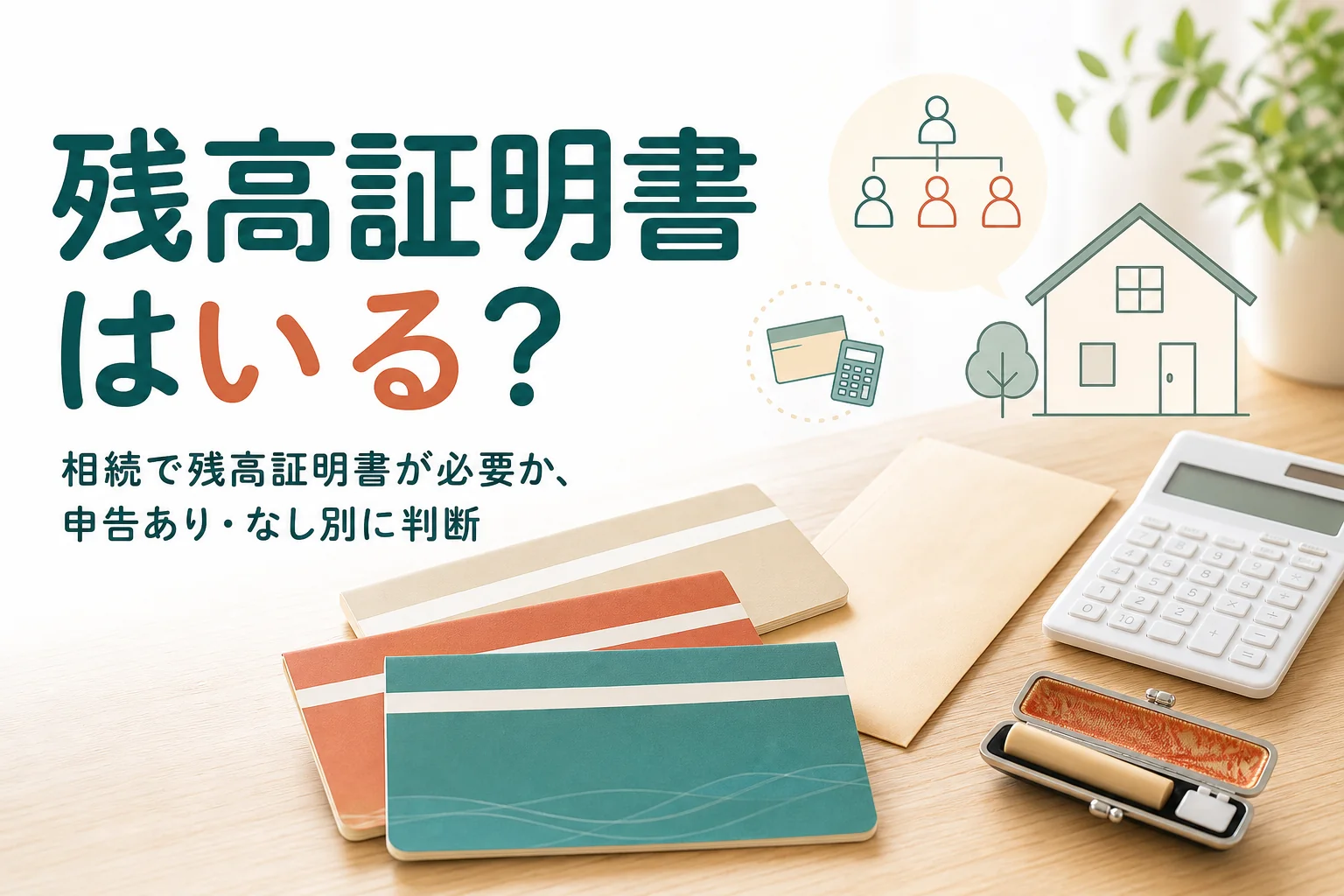 相続で残高証明書が必要かを申告の有無で判断する記事のアイキャッチ