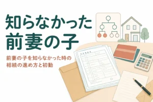 父の死後に前妻の子がいると知った時の相続の初動を解説する記事のアイキャッチ