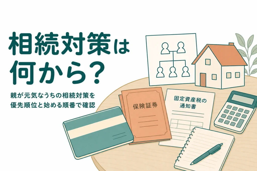 親が元気なうちに家族でできる相続対策の優先順位を確かめる記事のアイキャッチ